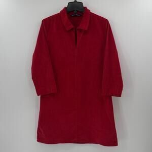 Duffield Lane Women's Victoria Dress - Red Corduroy - Medium